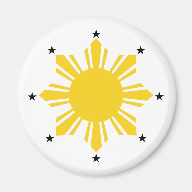 Philippines Sun | Filipino Sun | PI Sun Magnet (Vorne)