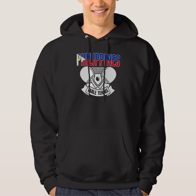 Philippines Table Tennis  Support Philippine Ping  Hoodie (Vorderseite)