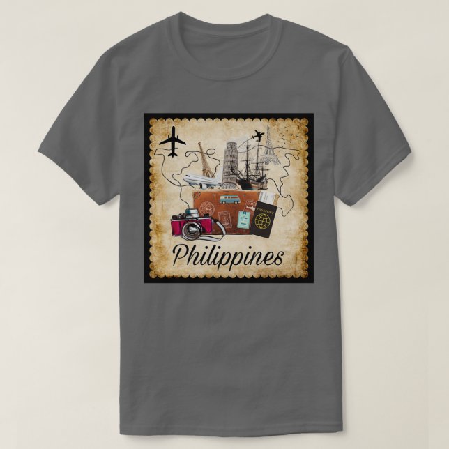 Philippines World Travel Souvenir Reiseziel T-Shirt (Design vorne)