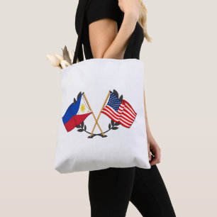 Philippinisch-amerikanische Flagge Filipino-Erbe V
