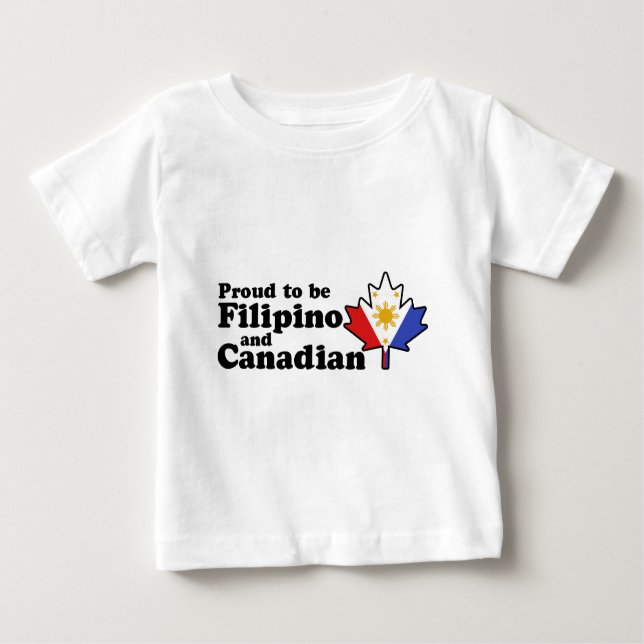 philippinisch-kanadisch baby t-shirt (Vorderseite)
