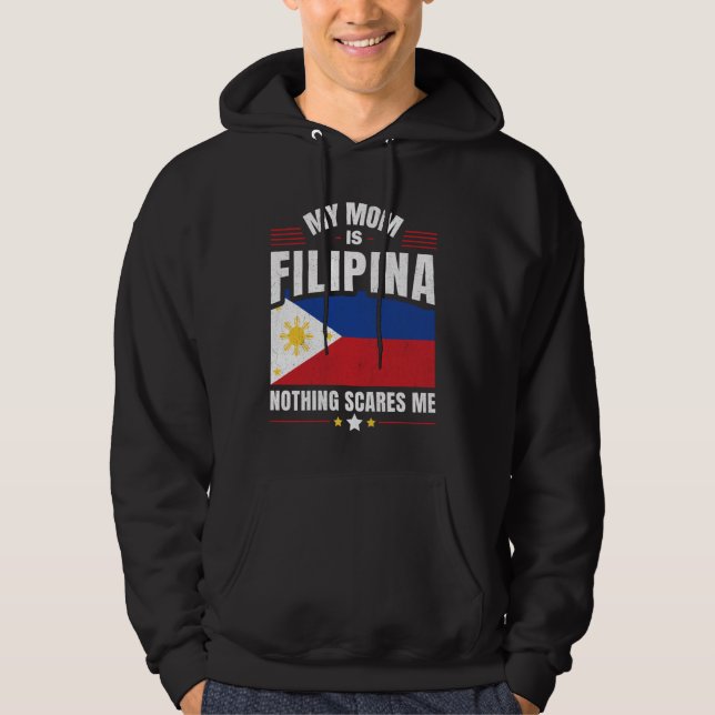 Philippinisch meine Mama ist FILIPINA Nothing Sc Hoodie (Vorderseite)