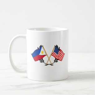 Philippinische amerikanische Flagge Philippinische Kaffeetasse