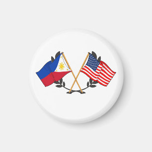 Philippinische amerikanische Flagge Philippinische Magnet