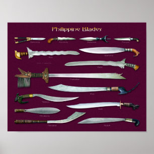 philippinische Blades im Maßstab 1/4 Poster
