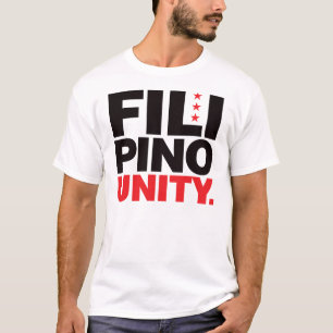 Philippinische Einheit - Rot und Schwarzes T-Shirt
