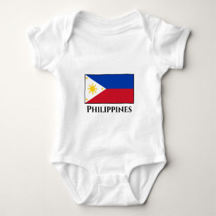 philippinische Flagge Baby Strampler