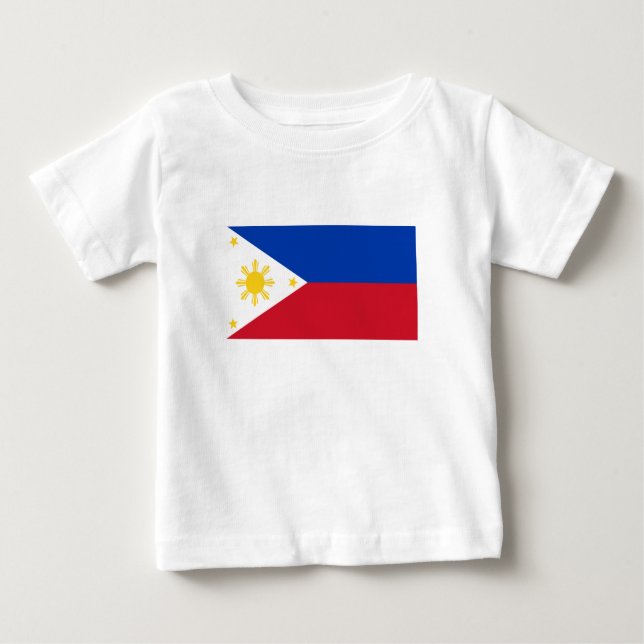 philippinische Flagge Baby T-shirt (Vorderseite)