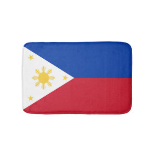 philippinische Flagge Badematte