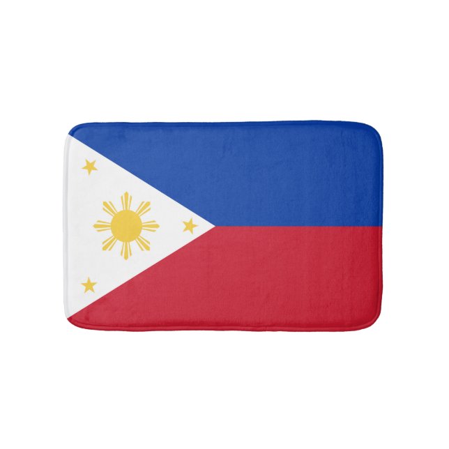 philippinische Flagge Badematte (Vorderseite)