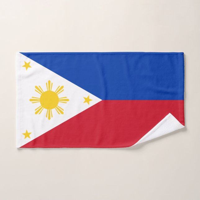 philippinische Flagge Badhandtuch Set (Handtuch)