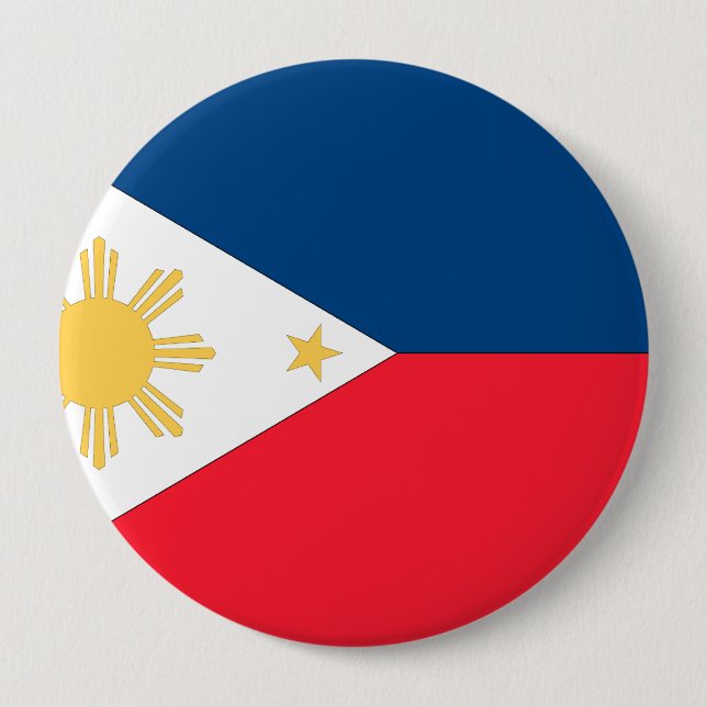 philippinische Flagge Button (Vorderseite)