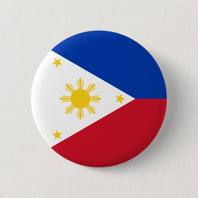 philippinische Flagge Button (Vorderseite)