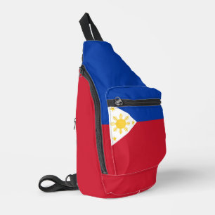 philippinische Flagge Crossbody Bag