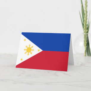philippinische Flagge Dankeskarte