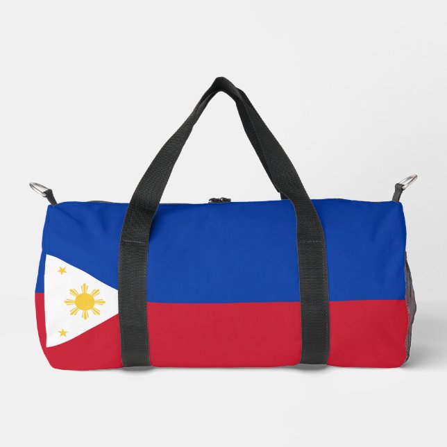 philippinische Flagge Duffle Bag (Vorderseite)