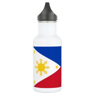 philippinische Flagge Edelstahlflasche