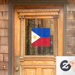 philippinische Flagge Fensteraufkleber