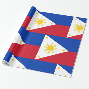 philippinische Flagge Filipino Geschenkpapier