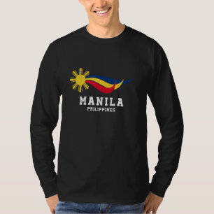 Philippinische Flagge Filipino Sun Pinay Pinoy Pri T-Shirt