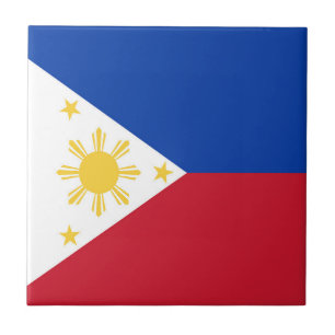 philippinische Flagge Fliese