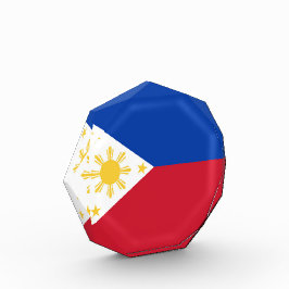 philippinische Flagge Fotoblock