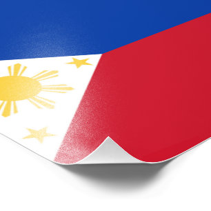 philippinische Flagge Fotodruck