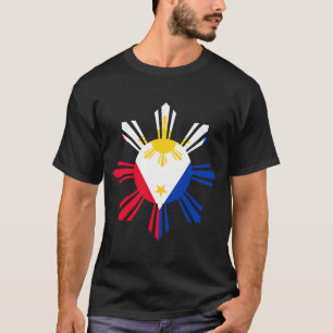 philippinische Flagge für einen philippinischen Pi T-Shirt