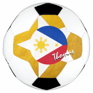 Philippinische Flagge: Fußball & Gold Philippinen