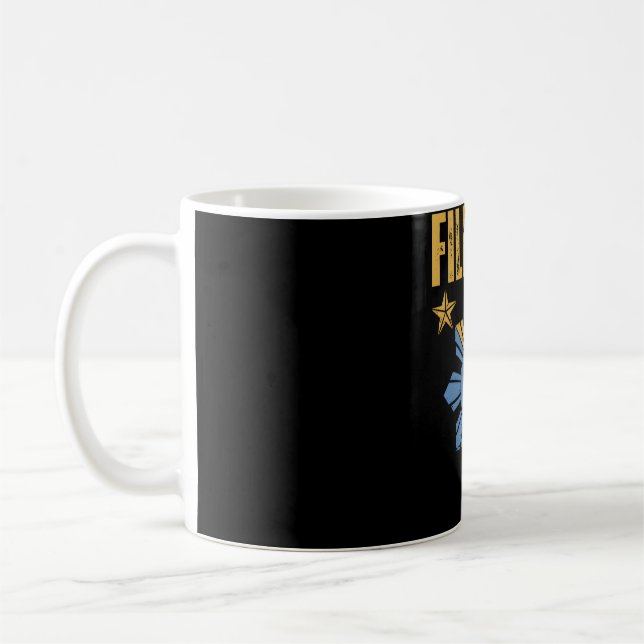Philippinische Flagge � Geist Australiens Kaffeetasse (Links)