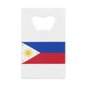 philippinische Flagge Geldbeutel Flaschenöffner