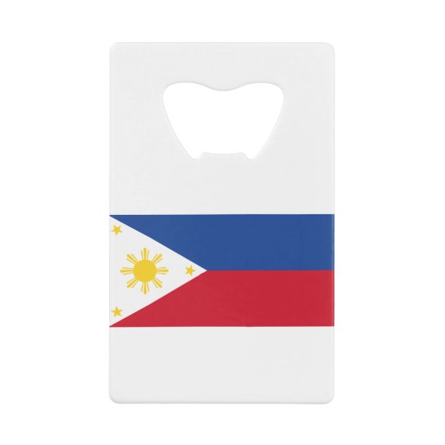 philippinische Flagge Geldbeutel Flaschenöffner (Vorderseite)