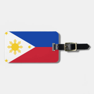 philippinische Flagge Gepäckanhänger