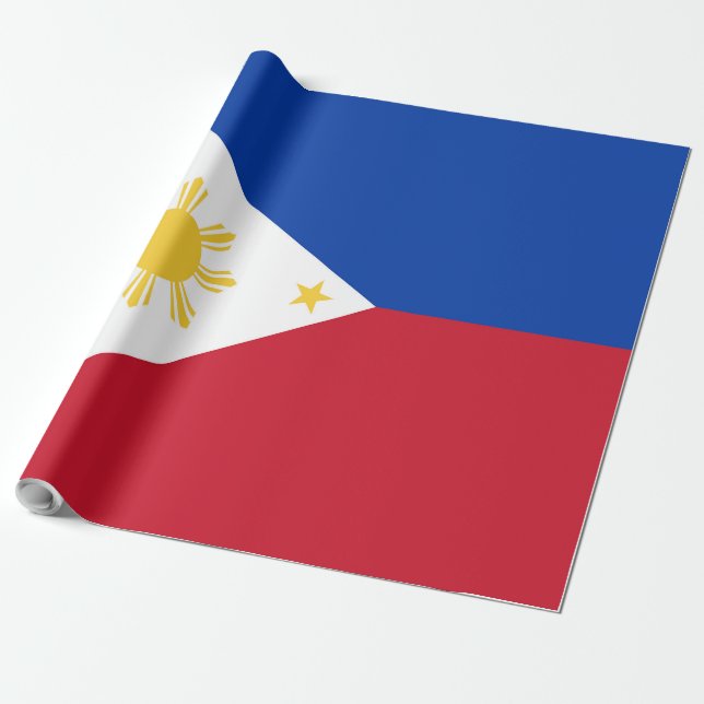 philippinische Flagge Geschenkpapier (Ungerollt)