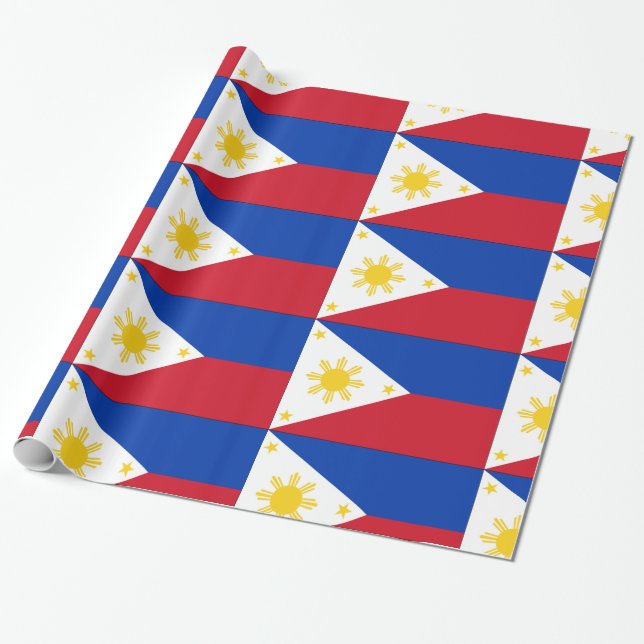 philippinische Flagge Geschenkpapier (Ungerollt)