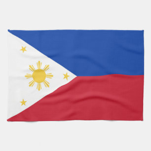 philippinische Flagge Geschirrtuch