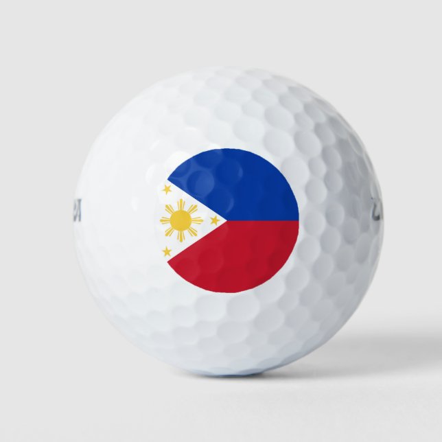 philippinische Flagge Golfball (Vorderseite)