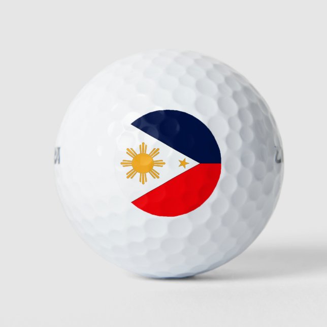 philippinische Flagge Golfball (Vorderseite)