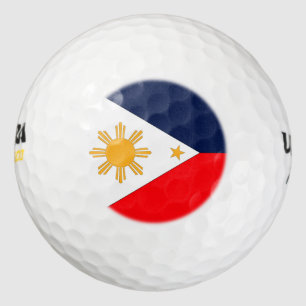philippinische Flagge Golfball