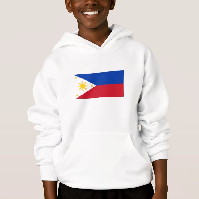 philippinische Flagge Hoodie (Vorderseite)