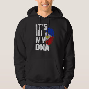 philippinische Flagge in meinem DNA-Weihnachtsland Hoodie