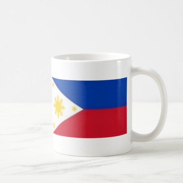 Philippinische Flagge Kaffeetasse (Rechts)