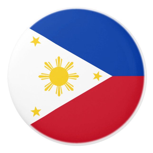 philippinische Flagge Keramikknauf (Vorderseite)