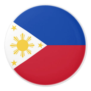 philippinische Flagge Keramikknauf