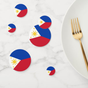 philippinische Flagge Konfetti