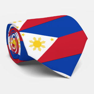 philippinische Flagge Krawatte