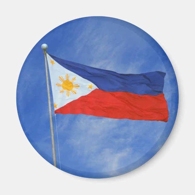 philippinische Flagge Magnet (Vorne)