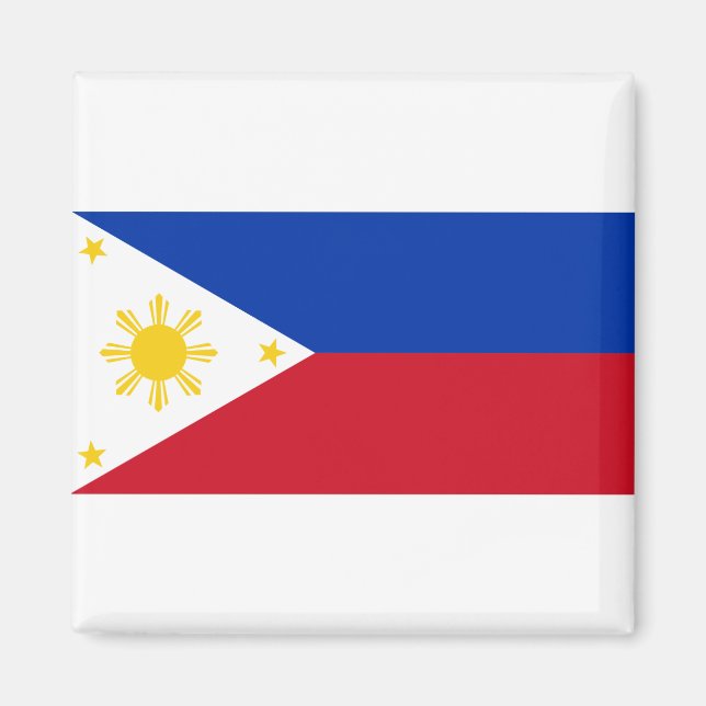 philippinische Flagge Magnet (Vorne)