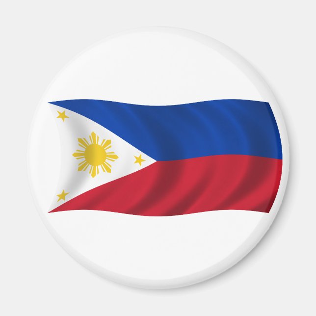 philippinische Flagge Magnet (Vorne)