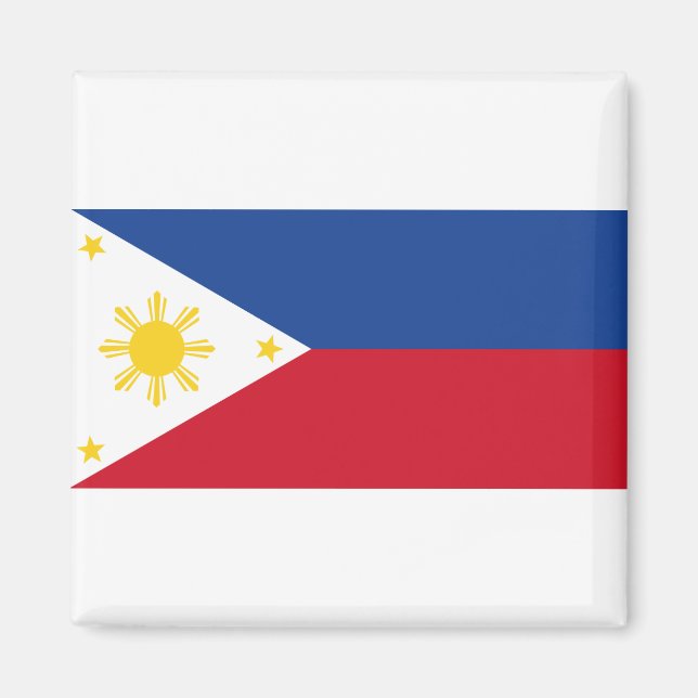 philippinische Flagge Magnet (Vorne)